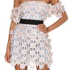 Self Portrait 3D Floral Applique Dress (Sz.0/2)